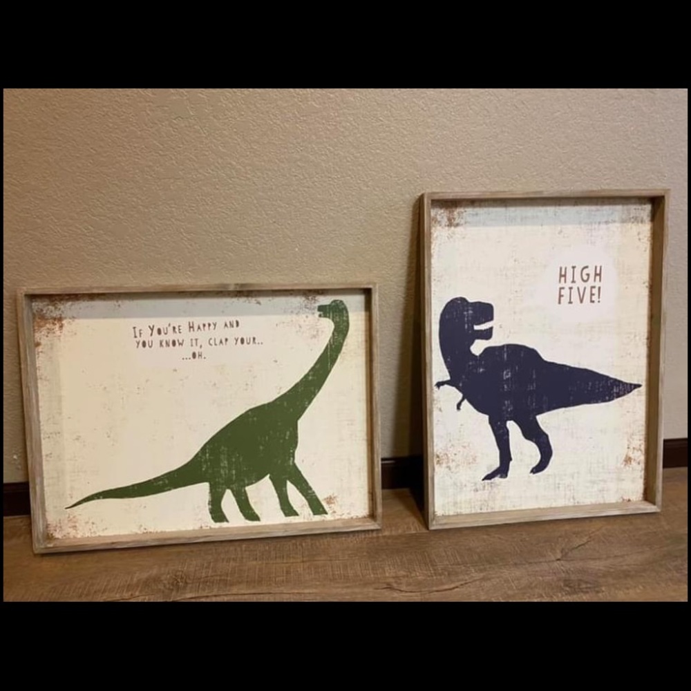 Dinosaur wall art